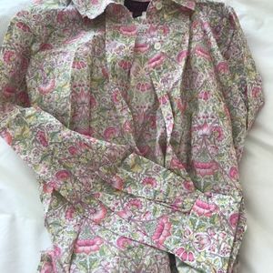 Liberty for J Crew Long sleeve blouse size 2